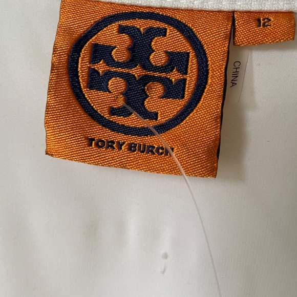 Tory Burch Modest Midi White Cotton Dress - Picture 10 of 13